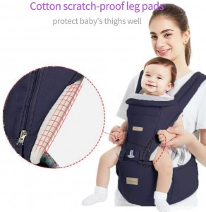 Arkmiido Baby Carrier Newborn to Toddler with Hip Seat, Child Carrier Backpack 3 in1 for Toddler，Baby Sling Wrap Newborn, Breathable and Soft Baby Warp for All Season