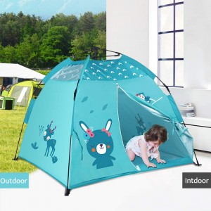 Play Tent Automated Kids Tent Playhouse for Boys and Girls Portable Kids Pop Up Tent Indoor and Outdoor-47×47×43 inch