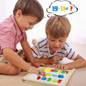 Wooden Uppercase and Lowercase Alphabet Number Peg Puzzles Board Set,Ideal Gift for Early Educational Learning Puzzle Board Toys for Kids Toddlers Boys and Girls Ages 3+(3-Pack)