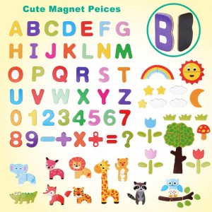 BeebeeRun Wooden Magnetic Board Puzzle Jigsaw Game 110+ PCS,Toys for 3 Year Olds,Magnetic Drawing Board for Kids Children Girls Boys,Educational Gifts Toys