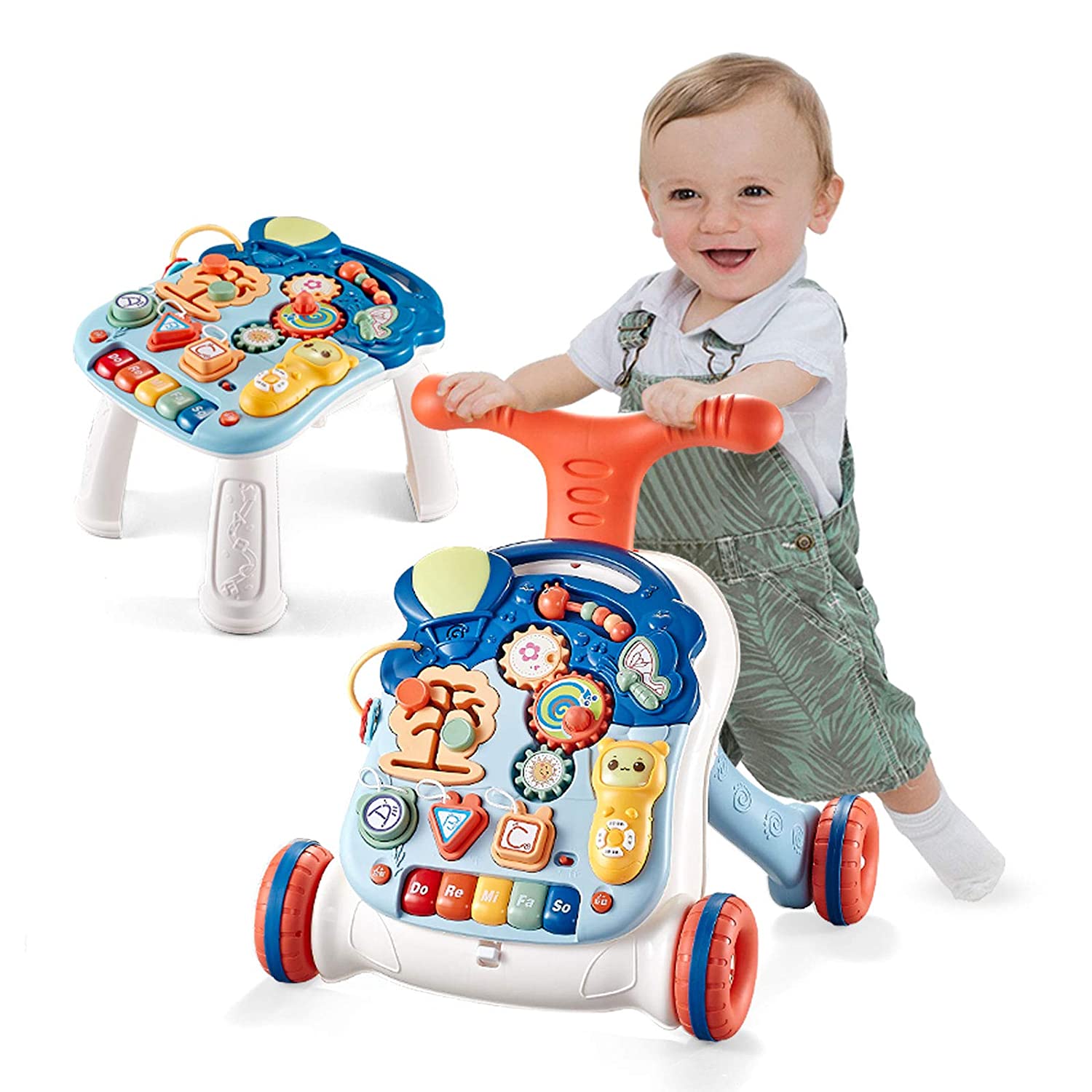 Fixed Competitive Price Feeding Baby At 4 Months - Arkmiido Sit-to-Stand Learning Walker Baby Walker Kids Activity Center, Entertainment Table Lights & Sounds, Music, Phone, Steering Wheel, Ed...