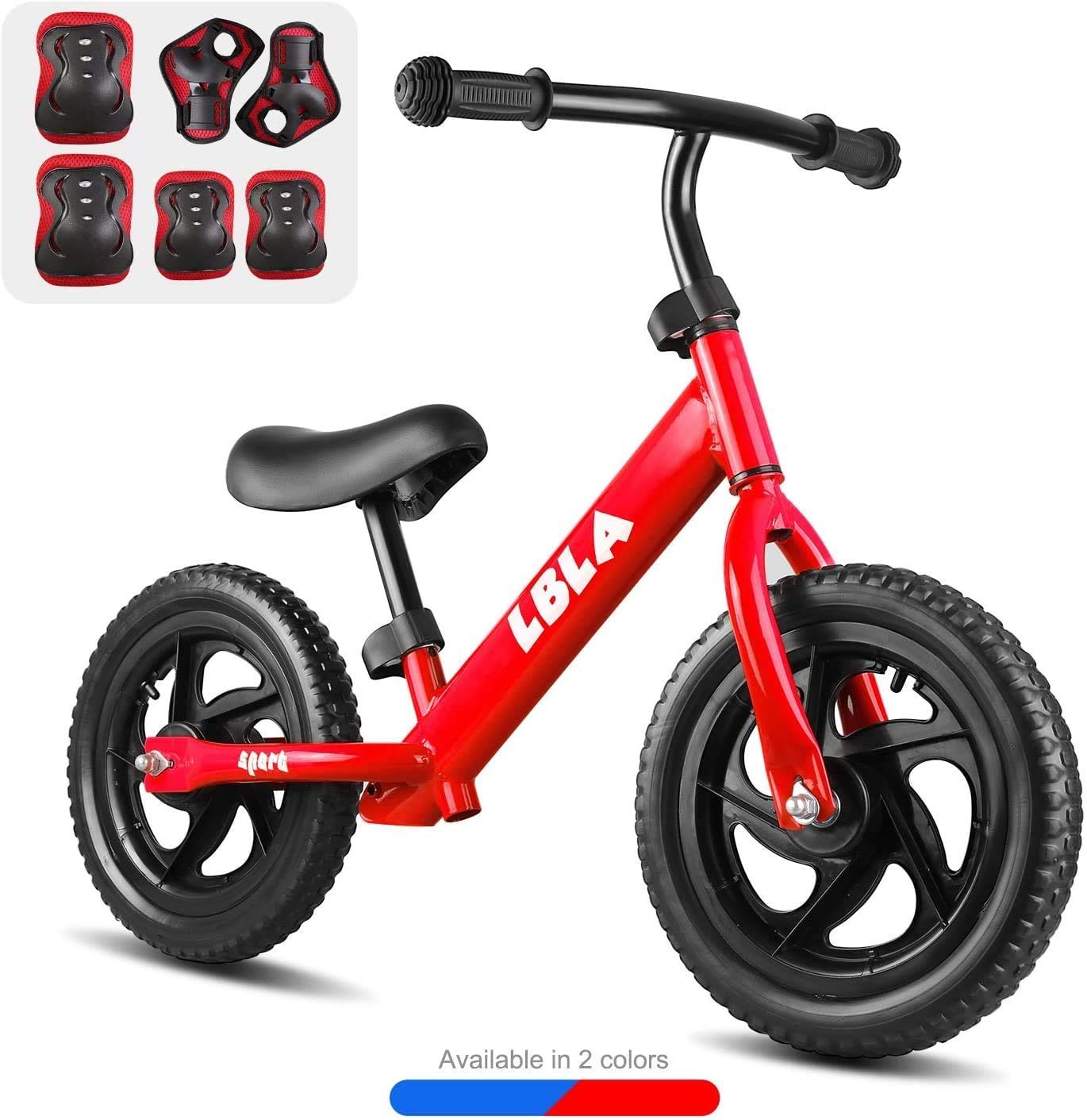 Best Price on Kids Riding Scooters - BeebeeRun Kids 12” Classic Sport Balance Bike with Protective Gear, Age 2 to 6 Year Old Boys Girls, No Pedal Sport Training Bicycle – Ealing