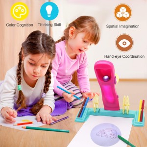 Smart Sketch Projector Tracing Drawing for Toddlers Projection Painting and Spelling Sketch Kit Preschool Learning Toys Electronic Educational Toys Learn to Draw for Girls Boys