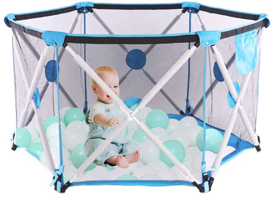 Factory Supply Unicorn Tent For Kids - Arkmiido Baby playpen, Playpen for Baby Foldable and Portable, Hexagonal Folding Playpen with Breathable Mesh and Storage Bag, Indoor and Outdoor Play for 0-...