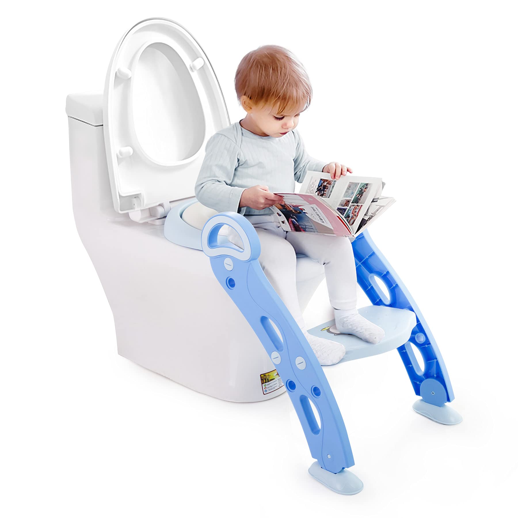 Factory source Milk Feeding Bottle - Baobei Toilet Training Seat with Non-Slip Step Stool Ladder for Toddlers (Blue) – Ealing