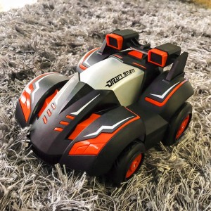 LBLA Remote Control Car for Kids 336-82J, Rc Car Off Road 2.4 GHz 360° Spins & Rollover LED Adjustable Frequency Light, Rc Truck for Boys & Girls (red)
