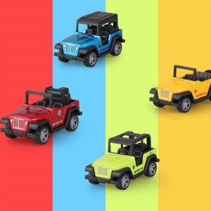 Pull Back Vehicles Toys,4 PCS Model Vehicles Toy Gifts for Baby Toddler Boys Girls