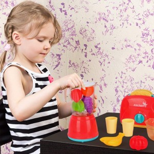 LBLA Kids Pretend Play Kitchen Set, Assorted Kitchen Appliance Toys with Mixer, Blender, Toaster Play Foods and Accessories,Great Learning Gifts for Kids Girls Boys