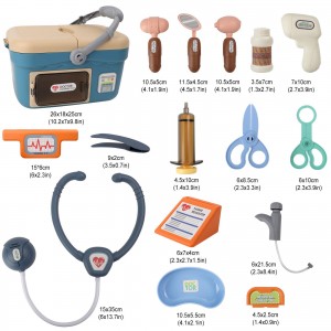 Ealing Kids Doctor Kit Pretend Play Doctor Set Doctor Medical Playset with Electronic Stethoscope and Faucet,Role Play Doctor Kit with Portable Case for Toddler Boys Girls