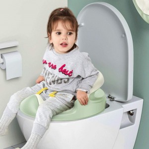 Potty Training Seats for Toddlers, Kids Baby Toilets, Toilet Seats with Soft Backrests for Boy and Girl, Round and Oval Toilets