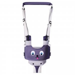LBLA Toddler Walking Assistant, Handheld Baby Walker Harness Adjustable Standing Up Walking Learning Helper for Infant 6-27 Month（Grey Puppy）