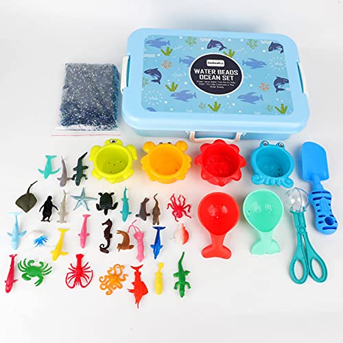 Factory supplied Drawing Toys - BeebeeRun Water Beads Sensory Toys Set for Kids ,with Large Water Gel Beads,Sea Animals, Water Beads Tools-36Pcs Ocean Toy Figures with Container Storage for 3,4 ,5...
