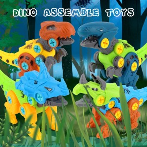 Take Apart Dinosaur Toys for Boys-86 PCS Building Dino Toy Set with 4 Screwdrivers,DIY Construction Learning Stem Toys Gifts for Kids Children Girls Age 3 4 5 6 Years Old