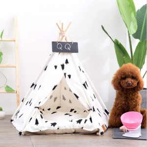 Hot sale Kids Swing Frame - Arkmiido Dog Teepee Bed Cat Tent-Portable Pet Dog Tent Indoor Dog House-Puppy Dog Bed Accessories for Small Dogs- Pet Houses for Puppy or Cat with Thick Cushion and Blackboard – Ealing