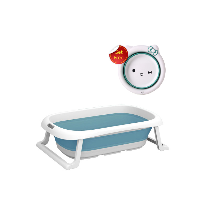 Baby Folding Bath Tub Baby Swim Tubs Portable Folding Kids Non-slip Bathtub