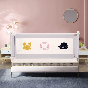 Bed Guard Rail for Toddler Bed – Fold Down No Gap Safety Guard and Vertical Liftable Extra Long Bedrail for Kids Twin, Double, Full Size Queen & King Mattress (71 inch,1 Pack Included) (...