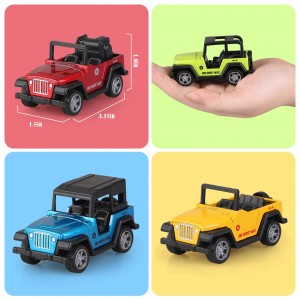 Pull Back Vehicles Toys,4 PCS Model Vehicles Toy Gifts for Baby Toddler Boys Girls