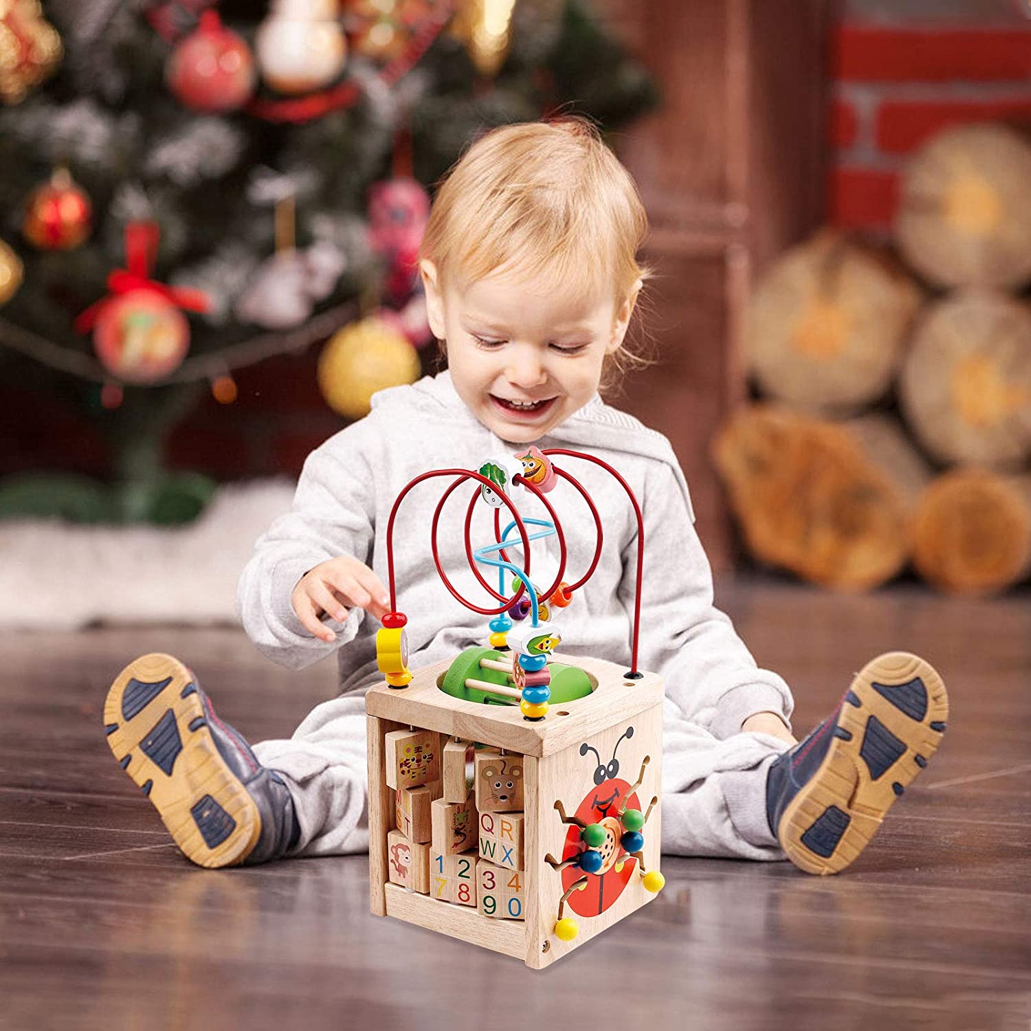 Discount wholesale Plastic Miniature Toys - Wooden Activity Cube 6 in 1 Activity Center Toy Baby Bead Maze Toy Educational Wooden Toy Gift for Toddlers and Kids – Ealing