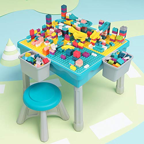 Factory Promotional Electric Drift Car Toy - Arkmiido Activity Table for Kids Building and fishing, dining, Kids Play and Learn Desk with 1 Chair, include 200PCS blocks. – Ealing