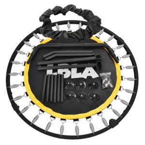 LBLA Fitness Trampoline for Adult, Foldable Trampoline with Adjustable Handle Bar and Extend Jump Pad, Suitable for indoor/outdoor, Max User Weight: 100 kg