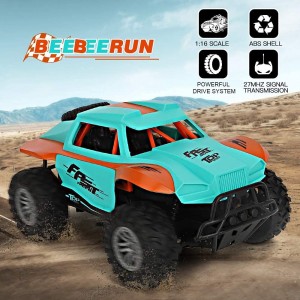 BeebeeRun Remote Control Car Off Road Monster Trucks for Boys – 1:16 High Speed Fast Racing Rock Crawler RC Cars, Electric Toy Cars Gift for Boys Teens Adults