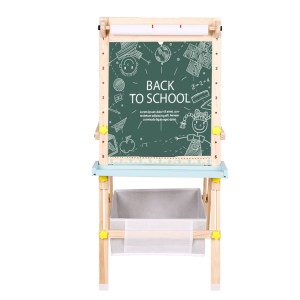Arkmiidodrawing board for Kids Foldable wooden kids easel Double-Sided for kids