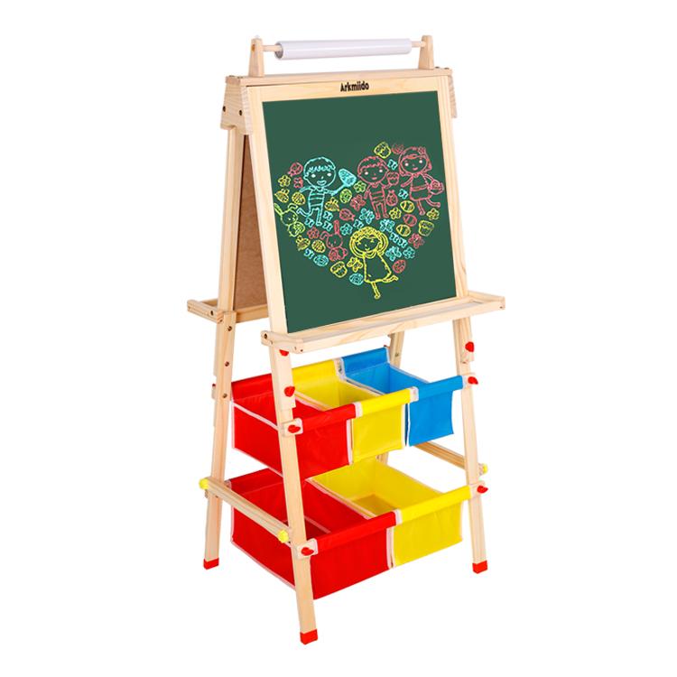 Factory Supply Kids Double Sided Easel - Children’s multi functional drawing board wooden kids easel – Ealing