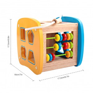 Early Childhood Educational Multifunctional Shape Matching Box, Knock on the piano, abacus, beaded, number, fruit, cognitive wooden toy (MZ0071)