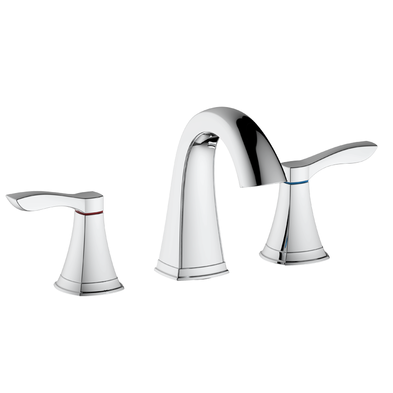 Arden series Two level handles 8in widespread transitional bathroom faucet 3-hole Installation