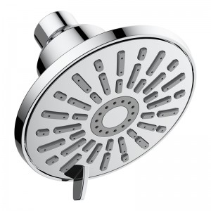 3-Setting Showerhead 4in Face Size High Pressure shower head 1.8GPM fixed head
