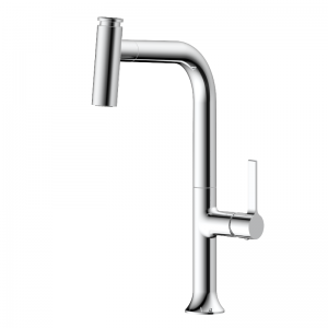 New style pull-out kitchen faucet One-handle brass waterway faucet