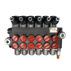 6 spool x 13 GPM hydraulic control valve