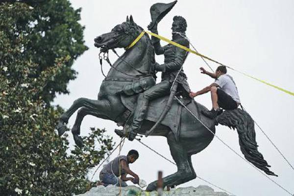 After racial protests, statues toppled in US