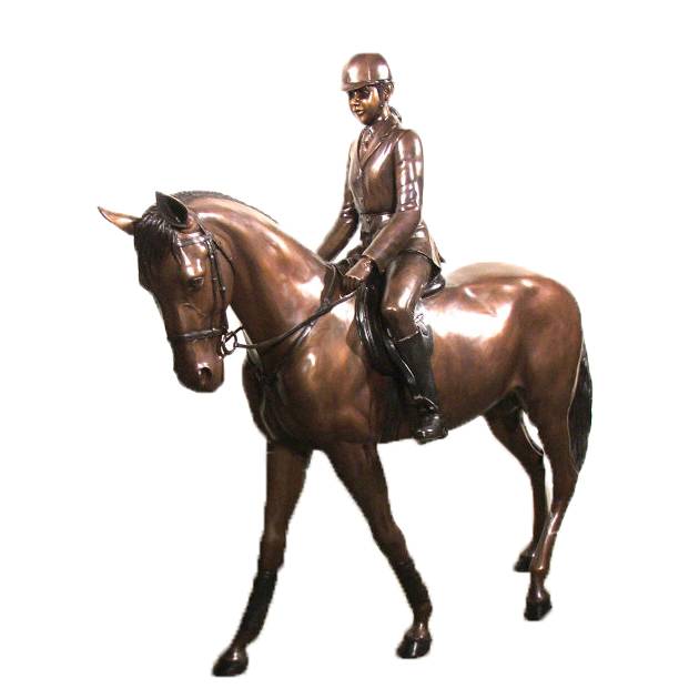 Zoo decoration statue metal casting life size Chinese bronze sculpture of Mongolia horse on sale Featured Image