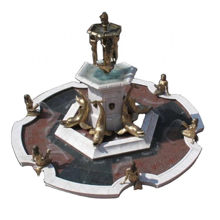 Classical large stone marble outdoor bali fountain of water