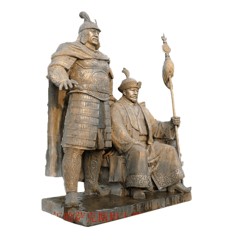 2020 best sell chinese warrior statue bronze soldier for decoration