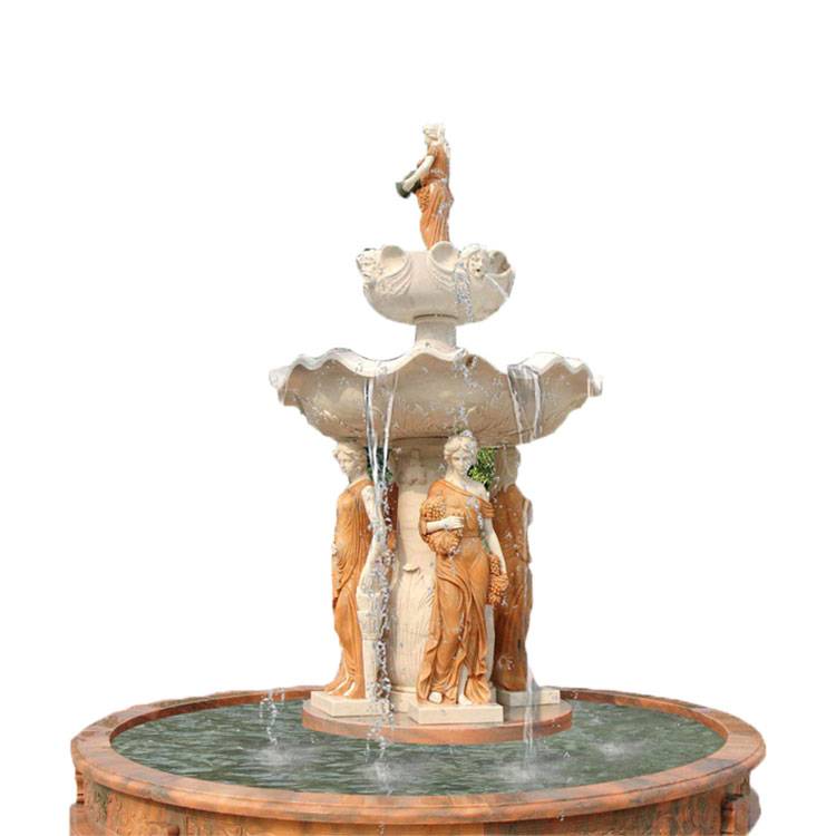 Marble Garden Products Big buddha head and face Water Fountain