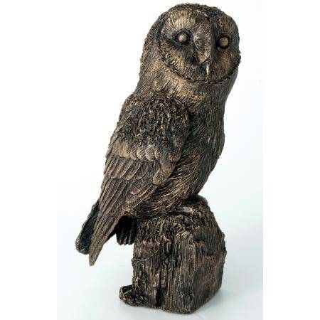 Outdoor large park decoration modern antique bronze sculpture owl for sale