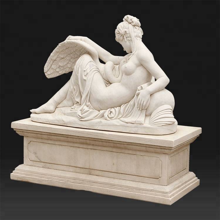 Hand carved stone marble angel figure cemetery statues