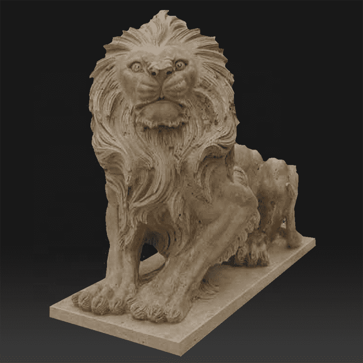 Decorative stone garden natural lion greek statues for sale