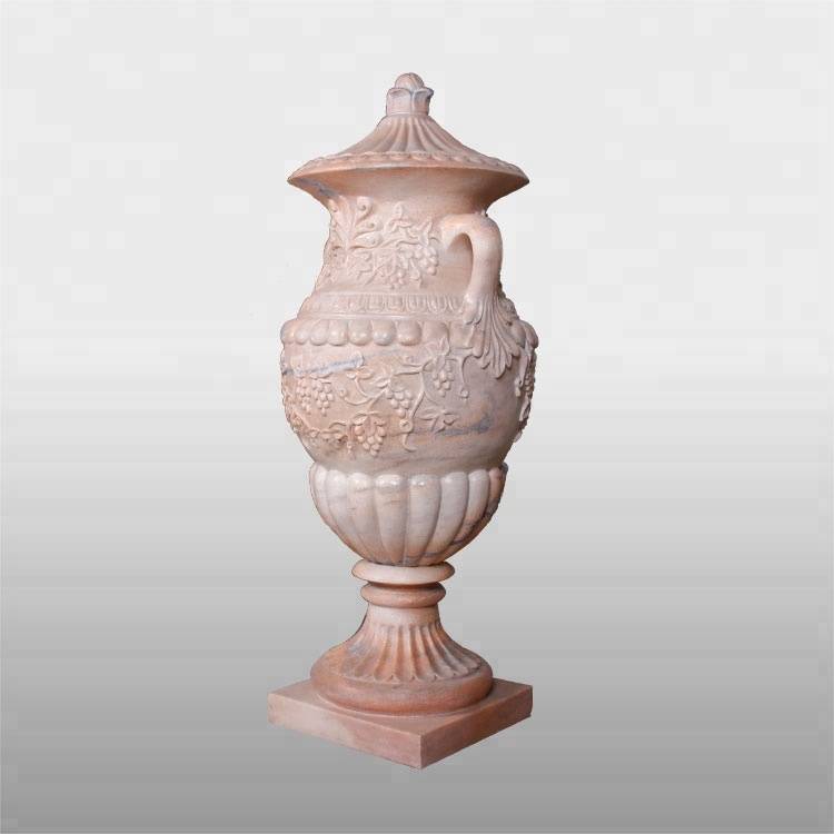 Artificial decoration garden marble flowerpot for sale