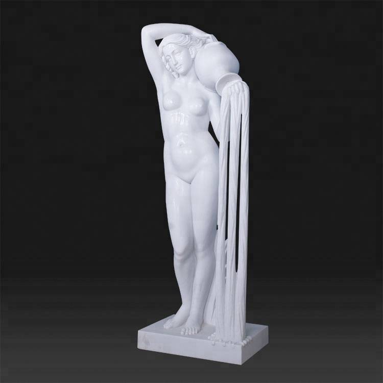 Wholesale cheap prices Beautiful marble nude roma woman stone sculpture