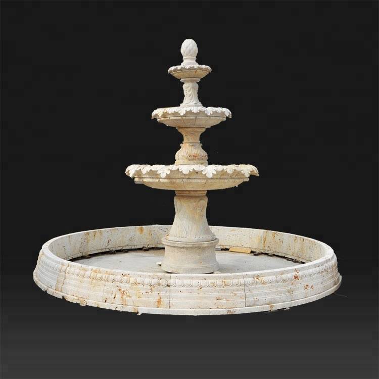 Chinese outdoor decorative stone castle water fountain