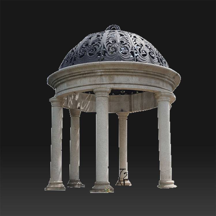 Roman style carved garden modern Decorative column pillar gazebo