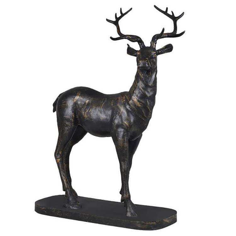 large antique bronze deer statue and bronze deer sculpture