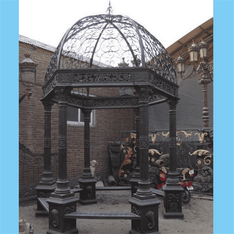 Large Garden Gazebos Wrought cast Iron Greenhouse For Sale