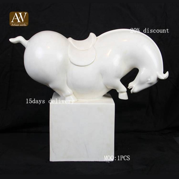 Art foundry indoor home antique small stone horse sculptures for sale