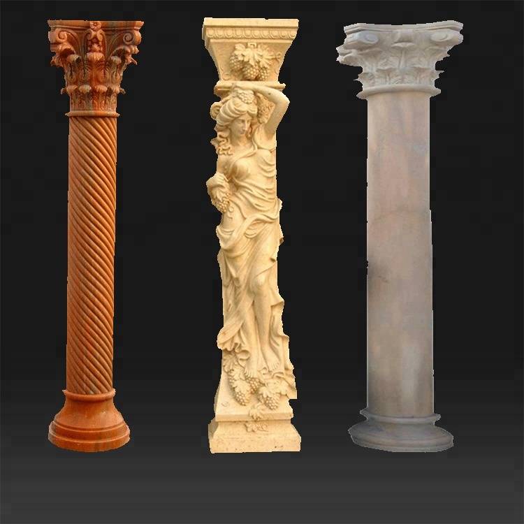 China Decorative Marble Round Pillars And Columns For Interior Houses To Turkey Factory Manufacturers Atisan Works - Decorative Pillars For Homes