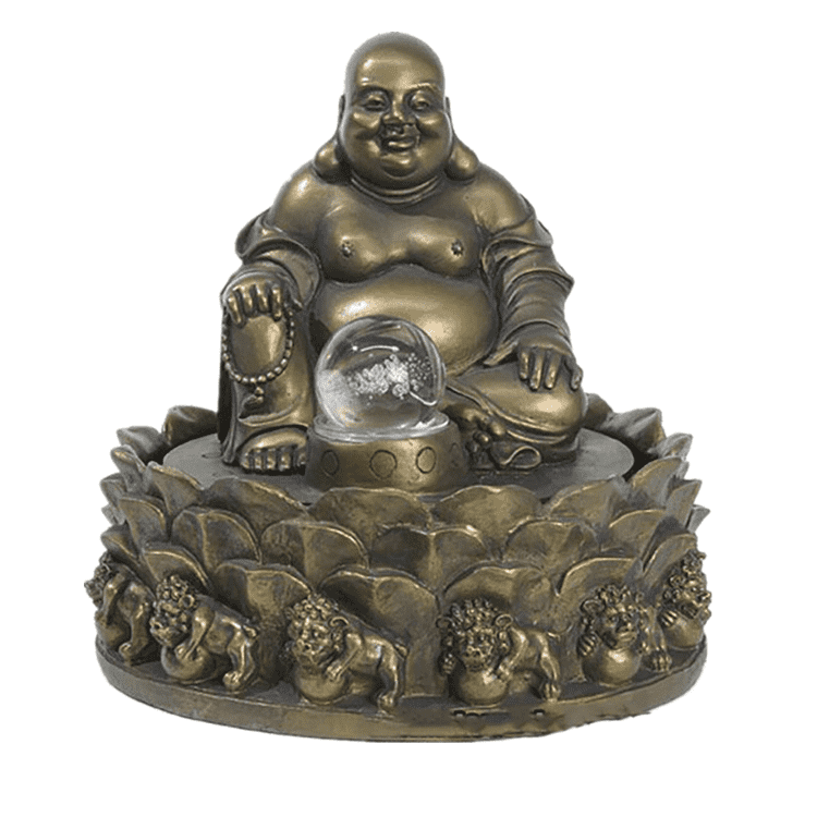 Metal statue indoor decorative bronze buddha water fountain statue for sale