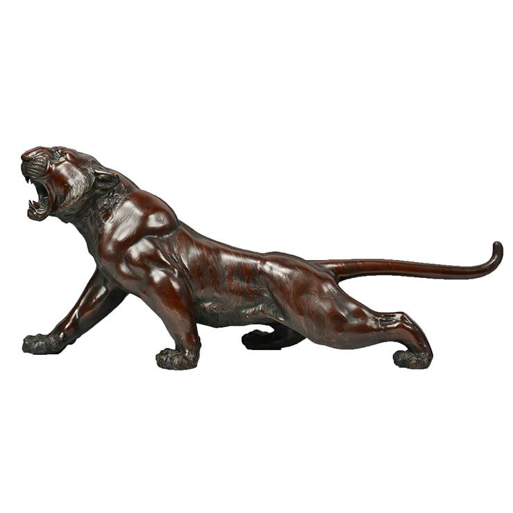 High Quality Life Size Bronze Garden Decorative Animal Sculpture bronze Tiger Statue